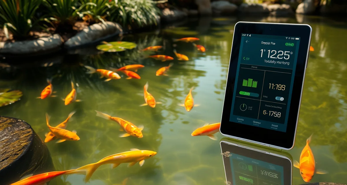 Digital water quality monitoring for Arkansas koi dealers Koi dealer software interface monitoring Arkansas pond water quality with real-time disease management analytics and compliance tracking