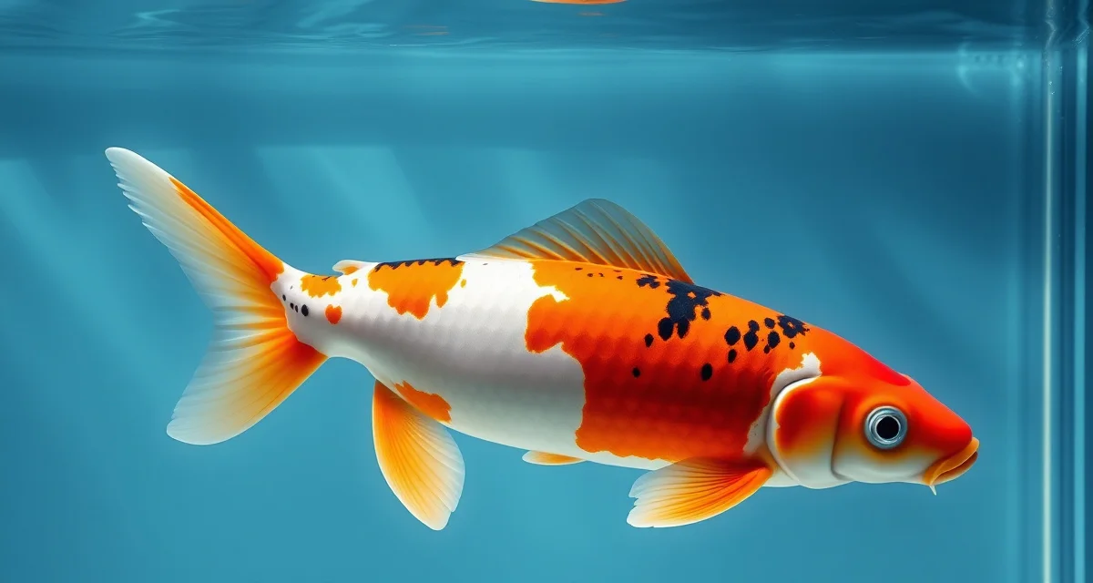 Reducing new koi stress through proper acclimation techniques Healthy koi fish during proper acclimation process in stress-free pond water with optimal oxygen levels and temperature control.