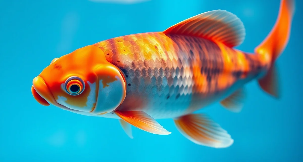 Acriflavine treatment application for koi pond bacterial and fungal infections Clear koi pond water during acriflavine fungal treatment showing healthy koi fish swimming in treated water