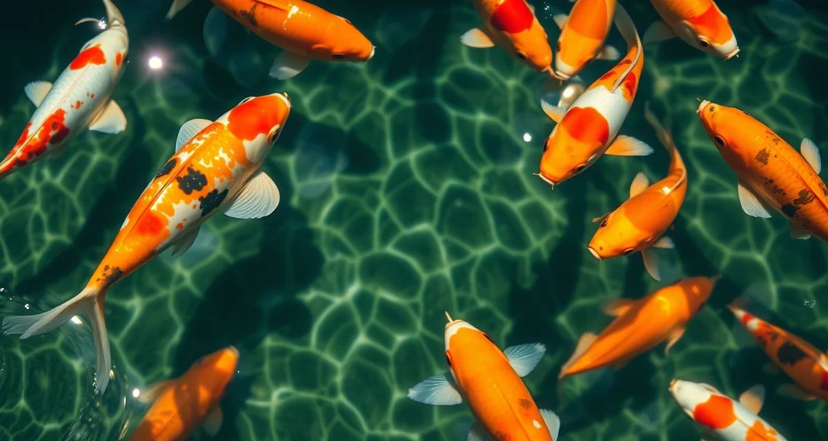 General Hardness measurement in koi pond water quality Koi pond water quality testing for general hardness GH levels with mineral content visualization and healthy fish