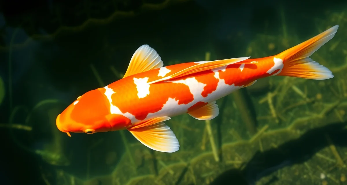 Koi pond health and water quality management Healthy koi fish swimming in clear pond water, demonstrating proper water quality conditions to prevent jumping behavior