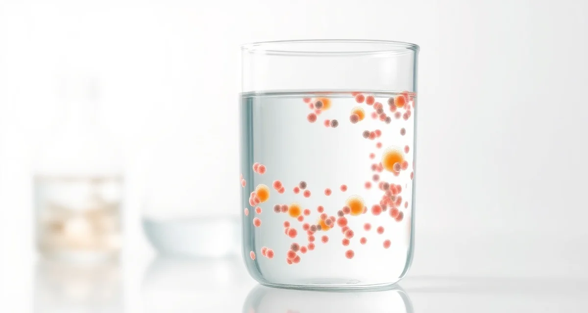 Nitrospira bacteria colonies in koi pond water Beneficial bacteria cultures for koi pond water quality showing Nitrospira species in clear water sample under magnification