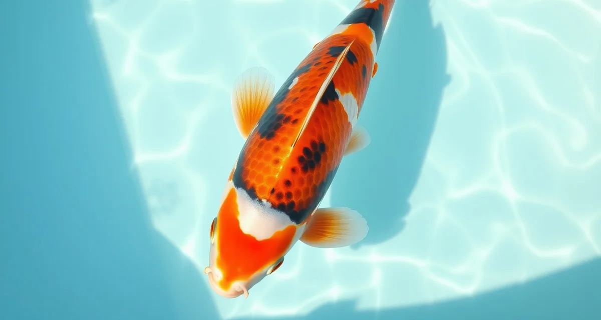 Premium show-quality koi example Champion koi fish displaying excellent body conformation and skin quality used in show judging criteria evaluation